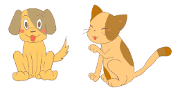 犬・猫イラスト